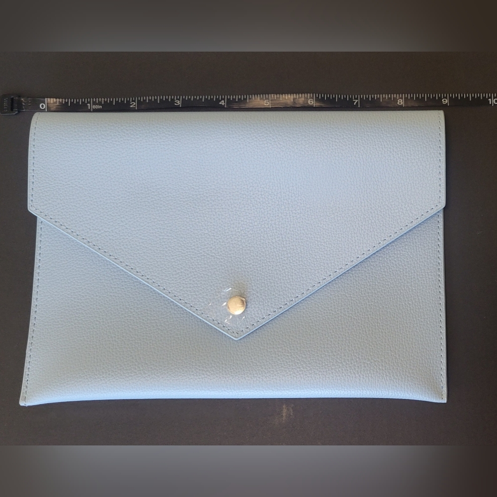 Baby blue clutch, unbranded